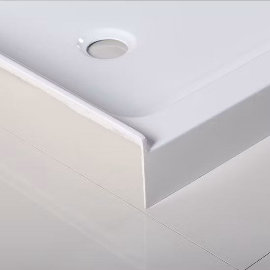 Receveur de douche rectangulaire en acrylique approuvé Cupc