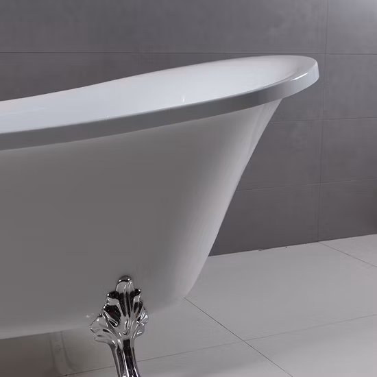 Baignoire sur pattes autoportante en acrylique de vente chaude sur pattes