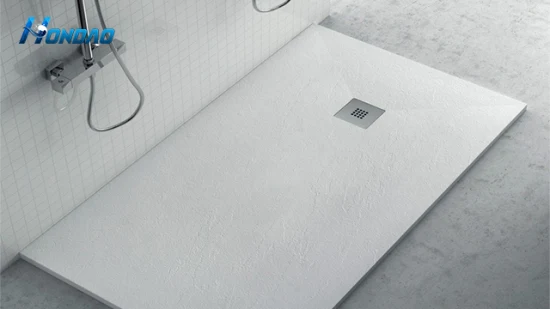 Hondao 60*36 pouces Eco Friendly bassin de douche en pierre artificielle receveur de douche à surface solide