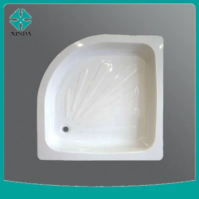 Chine Grossiste Importateur Exportateur Conception simple Bac de douche en acier émaillé en marbre blanc