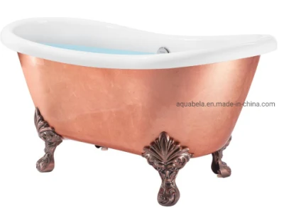 2020 Aquabela Ce/Cupc acrylique de luxe couleur bronze violet trempage baignoire de salle de bains sur pattes (JL6905)
